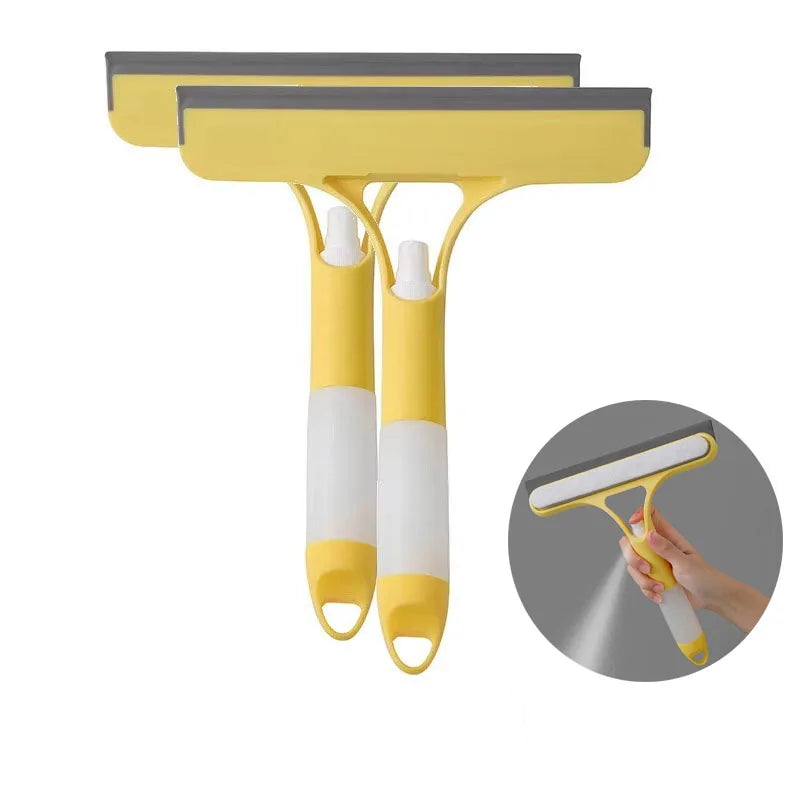 3 in 1 Car Scraper Window Cleaning Wiper Muitifunctional Glass Brush Silicone Squeegee for Car Household Cleaning Tools
