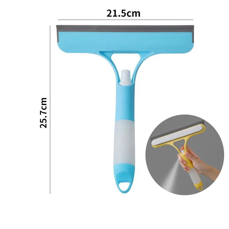 3 in 1 Car Scraper Window Cleaning Wiper Muitifunctional Glass Brush Silicone Squeegee for Car Household Cleaning Tools