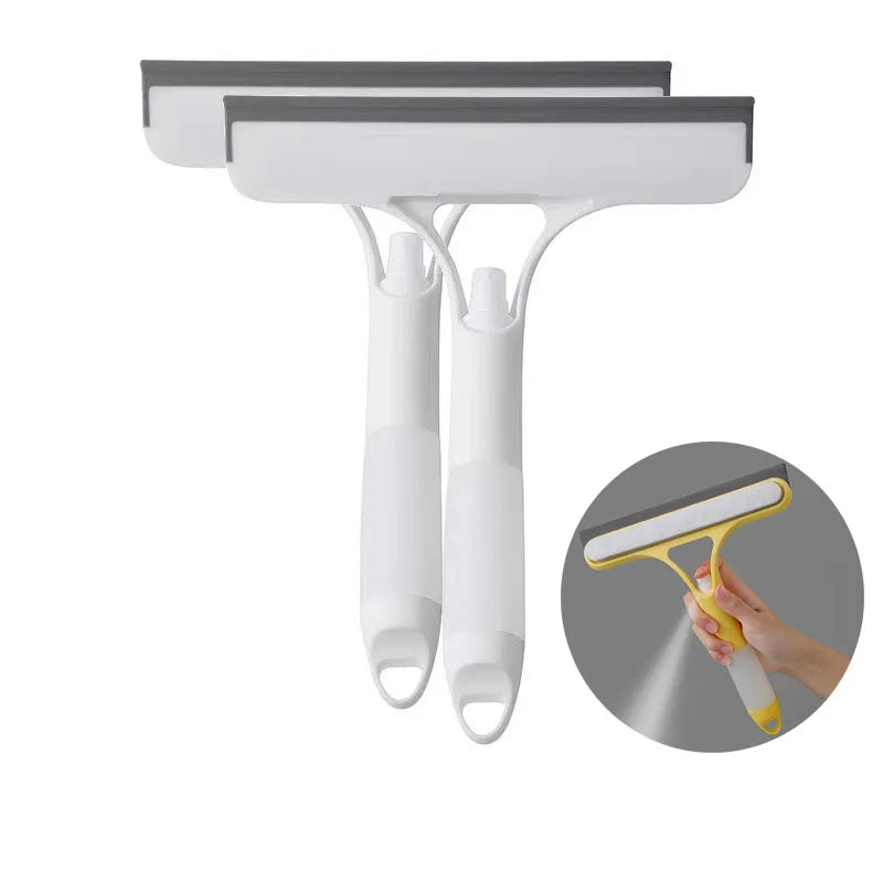 3 in 1 Car Scraper Window Cleaning Wiper Muitifunctional Glass Brush Silicone Squeegee for Car Household Cleaning Tools