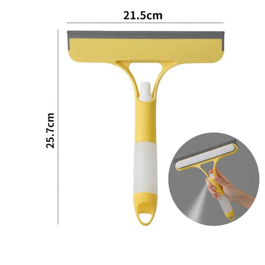 3 in 1 Car Scraper Window Cleaning Wiper Muitifunctional Glass Brush Silicone Squeegee for Car Household Cleaning Tools