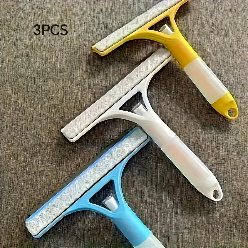 3 in 1 Car Scraper Window Cleaning Wiper Muitifunctional Glass Brush Silicone Squeegee for Car Household Cleaning Tools
